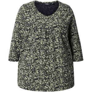 Ulla Popken Shirt  lichtgroen / zwart