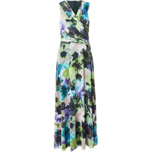 Vera Mont Jurk  beige / azuur / kiwi / spar