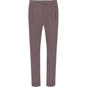 Distretto12 Bandplooibroek 'Giron'  donkergrijs