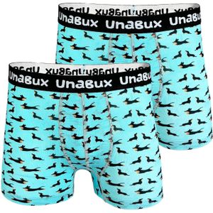 UnaBux - Boxerbrief - Zwart - Wit Konijn