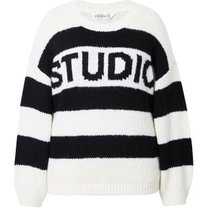 Studio Untold Trui  zwart / wit