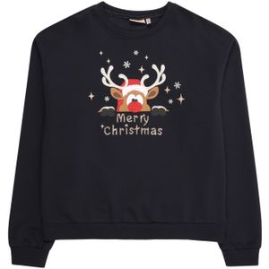 ONLY GIRLS - KOGYDA XMAS - Sweatshirt - Nachtblauw / Ombergrijs / Donkerrood / Wit