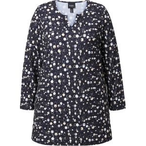 Ulla Popken Shirt  ivoor / zwart / wit