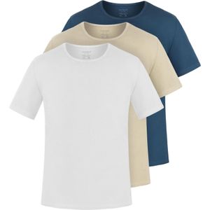 normani Shirt 'Nyons'  beige / blauw / grijs