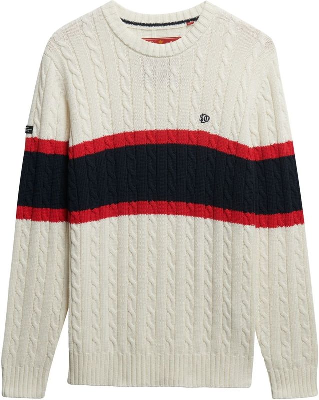 Superdry - Stripe Cable - Gebreide Trui