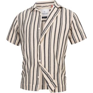 Kronstadt Overhemd 'Eager'  beige / nachtblauw