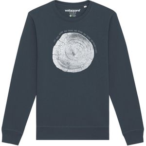 Watapparel Sweatshirt ' Baumscheibe '  antraciet / wit gemêleerd