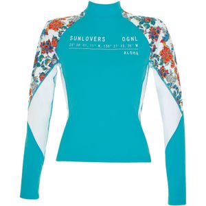 OLYMPIA Tankinitop  turquoise / oranje / wit