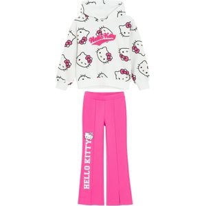 Cool Club Joggingpak  pink / wit