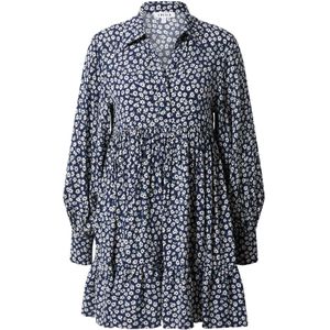 EDITED Blousejurk 'Camella'  blauw / wit