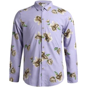 Campus Sutra Overhemd 'Ronan'  beige / groen / lila