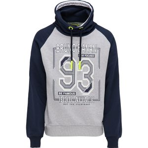 Bruno Banani Sweatshirt 'Freeman'  navy / geel / grijs / wit