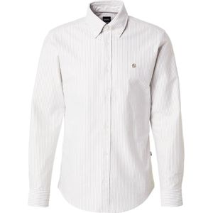 BOSS Overhemd 'ROAN'  donkerbeige / wit