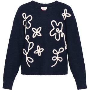 IZIA Trui  marine / offwhite