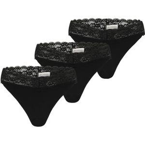 Carchloe - Driehoek String - 3-pack - Kanten Detail - Elastische Taille