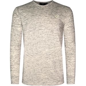 SikSilk Shirt 'Marl'  grijs gemêleerd / wit