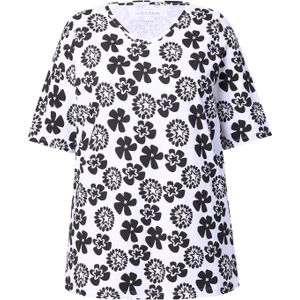 Ulla Popken Shirt  zwart / wit