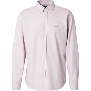 Regular fit vrijetijdsoverhemd met labelstitching, model 'Rickert'