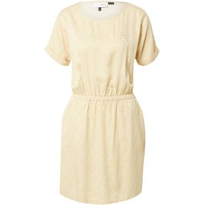 mazine Jurk 'Valera'  pasteelgeel