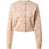 GUESS Gebreid vest 'SARAH'  cappuccino / wit