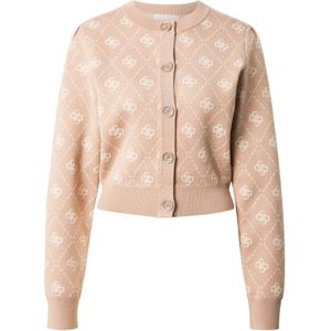 GUESS Gebreid vest 'SARAH'  cappuccino / wit