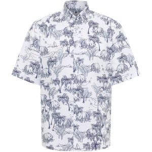 Eterna - Overhemd - Blauw - Comfort fit - Korte Mouwen - EASY IRON