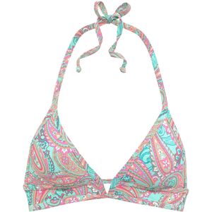 Gedessineerde Bikinitop - Mint - Zonder Beugels - Verwijderbare Softcups