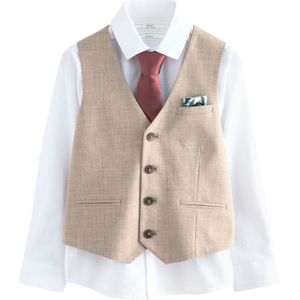 Next Overhemd  beige / karmijnrood / wit