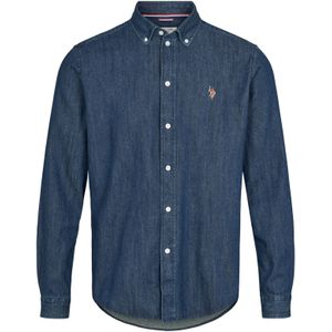 U.S. POLO ASSN. Overhemd 'Craig'  blauw