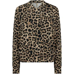 Soyaconcept Gebreid vest 'Fionia 4'  bruin / lichtbruin / zwart