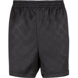 Relaxed fit korte broek met all-over logoprint, model 'Signature'