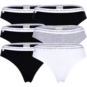 LACOSTE String  zwart / wit