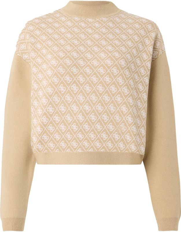 GUESS - AUBREY 4G - Trui - Taupe - Knitwear