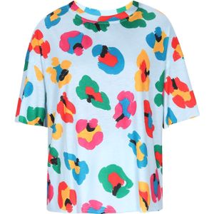 NALLY Shirt  lichtblauw / goudgeel / jade groen / pink