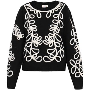 IZIA Trui  zwart / wit