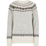 Gebreide pullover met ribboorden