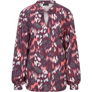 Goldner Blouse  petrol / bessen / pink / wit