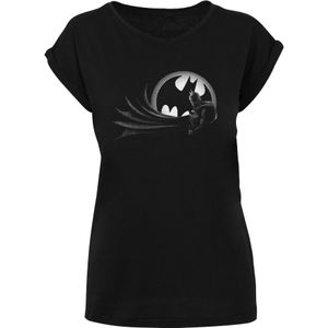 F4NT4STIC Shirt 'DC Comics Batman Spot'  grijs / zwart / wit