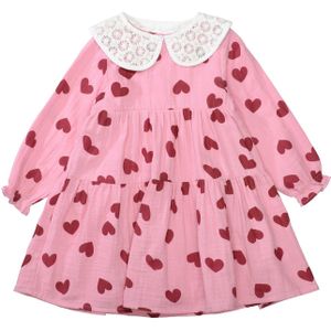 STACCATO Jurk  oudroze / donkerrood / wit