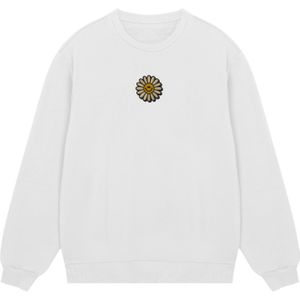 F4NT4STIC Sweatshirt 'Happy Flower'  geel / offwhite