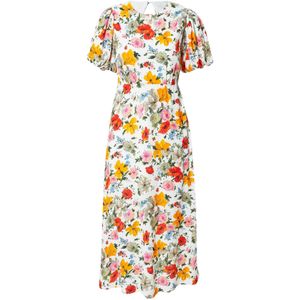 Oasis Jurk  ivoor / lichtblauw / oranje / lichtroze