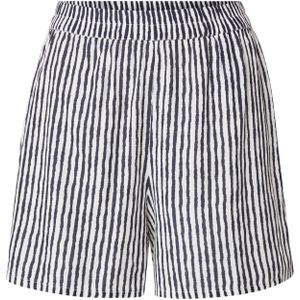 PIECES Broek 'PCTalvina'  navy / wit