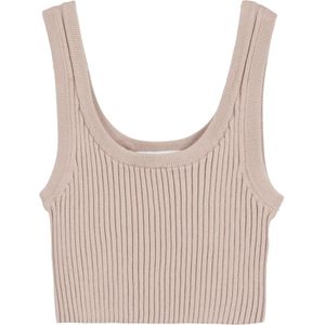 Bershka Gebreide top  donkerbeige
