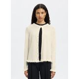 SELECTED Gebreid vest  wit