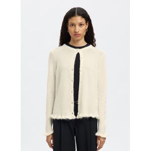 SELECTED Gebreid vest  wit