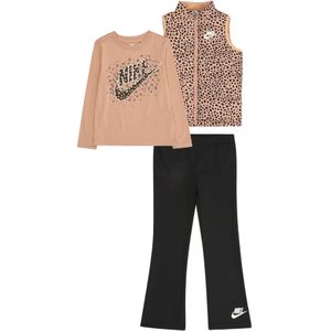 Nike Sportswear Set  beige / donkergrijs / zwart / wit