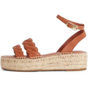 TOMMY HILFIGER - Sandalen - Cognac - Met Riem - Glad Leer