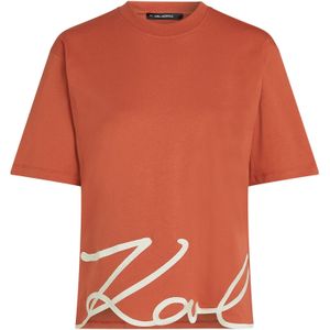 Karl Lagerfeld Shirt  kreeft / wit