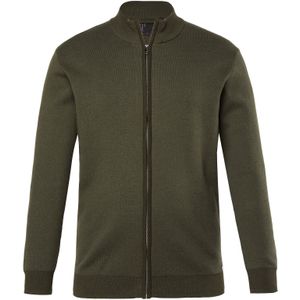 JP1880 Gebreid vest  grasgroen