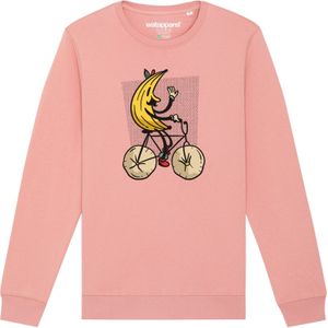 Watapparel Sweatshirt ' Banana Rider '  gemengde kleuren / rosa